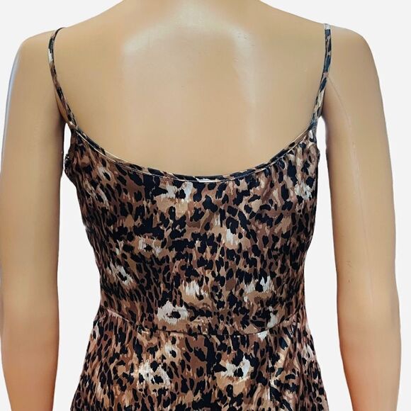 Chi Chi London Animal Print Slip Dress Size 8 - Picture 7 of 15